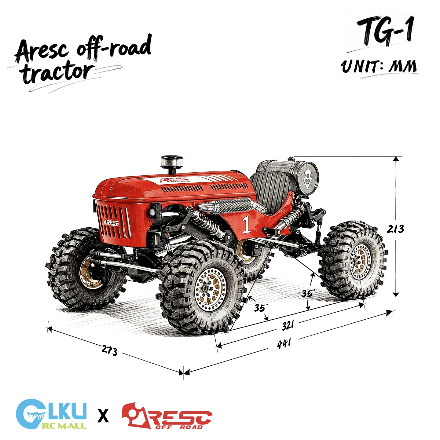 Crawler Buggy RC 1/10 Kit ou RTR - 4WD Tout Terrain Électrique