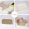 Extra Large Rabbit Litter Box Bunny Toilet with Drawer 50 Pet Toilet Film 25 Toilet Training Pad Cleaning Set Small Pet Box Pan 6