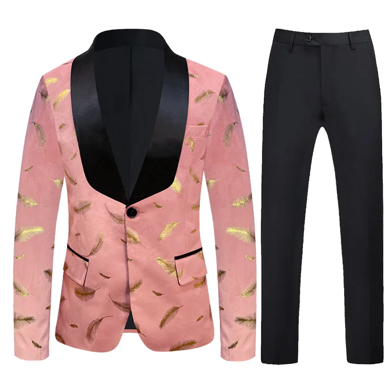 HH013 Formal Fashion Men's Suit Set Men's Business Suit