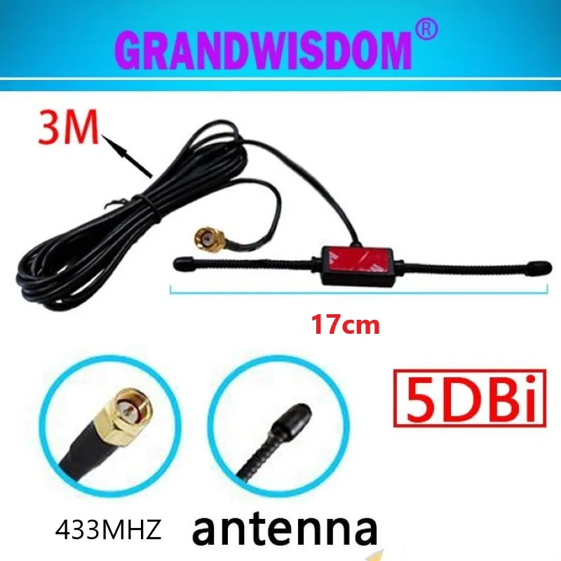 Grwi Rf Antenna 5dbi 433mhz 868mhz Antenna Dab / Dab Car Radio Fm