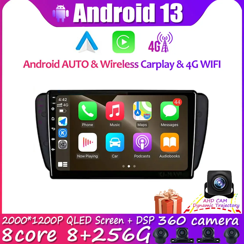 

Android 13 For Seat Ibiza MK4 6J SportCoupe Ecomotive Cupra 2009 2010 2011 2012 2013 Car Radio Multimedia Player Navigation GPS