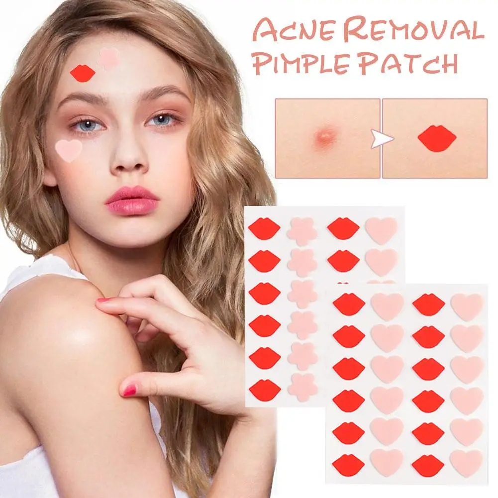 

Красное сердце, акне, красота, наклейки в форме звезды, быстрое Исцеление прыщей, накладки на крышку, для акне, черные точки, прыщи