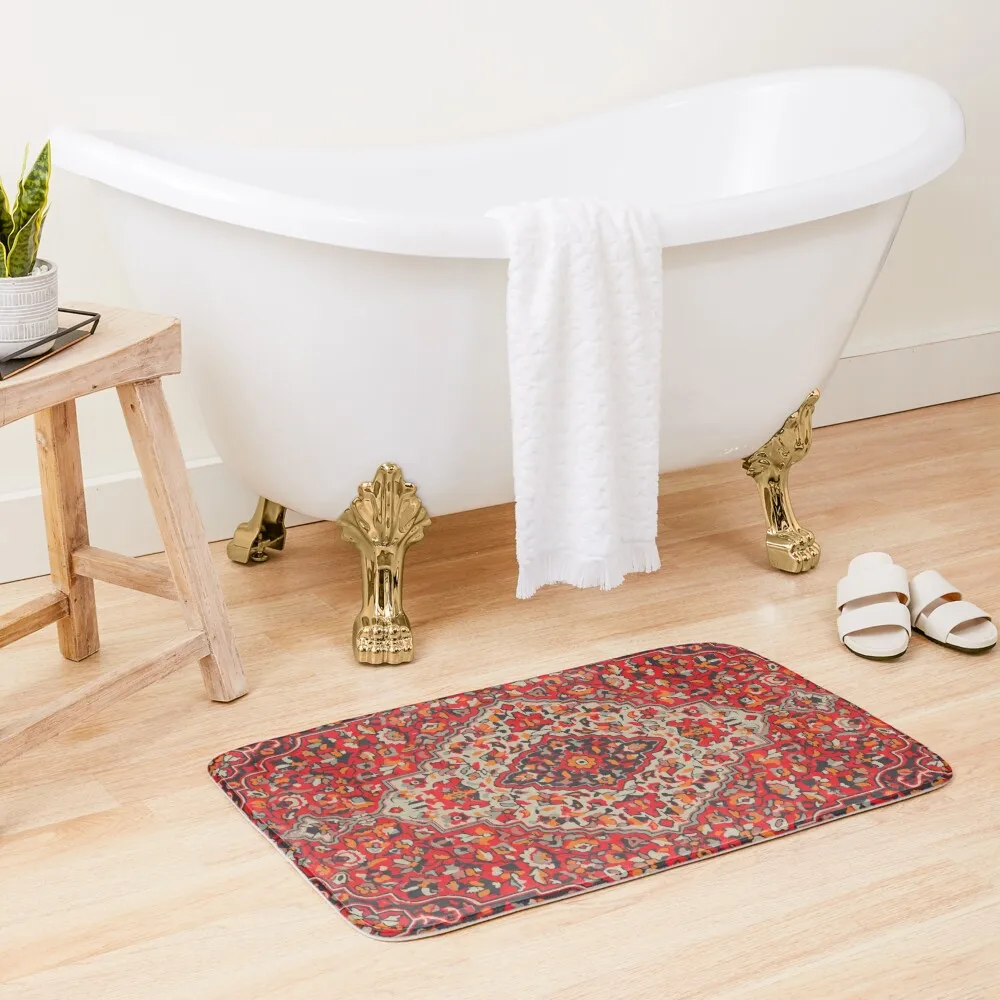 

Persian oriental rugBath Mat Absorbent Floor Mat Anti Slip Shower Mat
