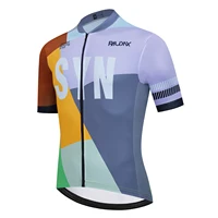 Syn Raudax Cycling Jersey Men Bike Top MTB Bicycle Shirt Mountain Road Riding Clothing Short Sleeve Summer Cyclist biking Blouse 2