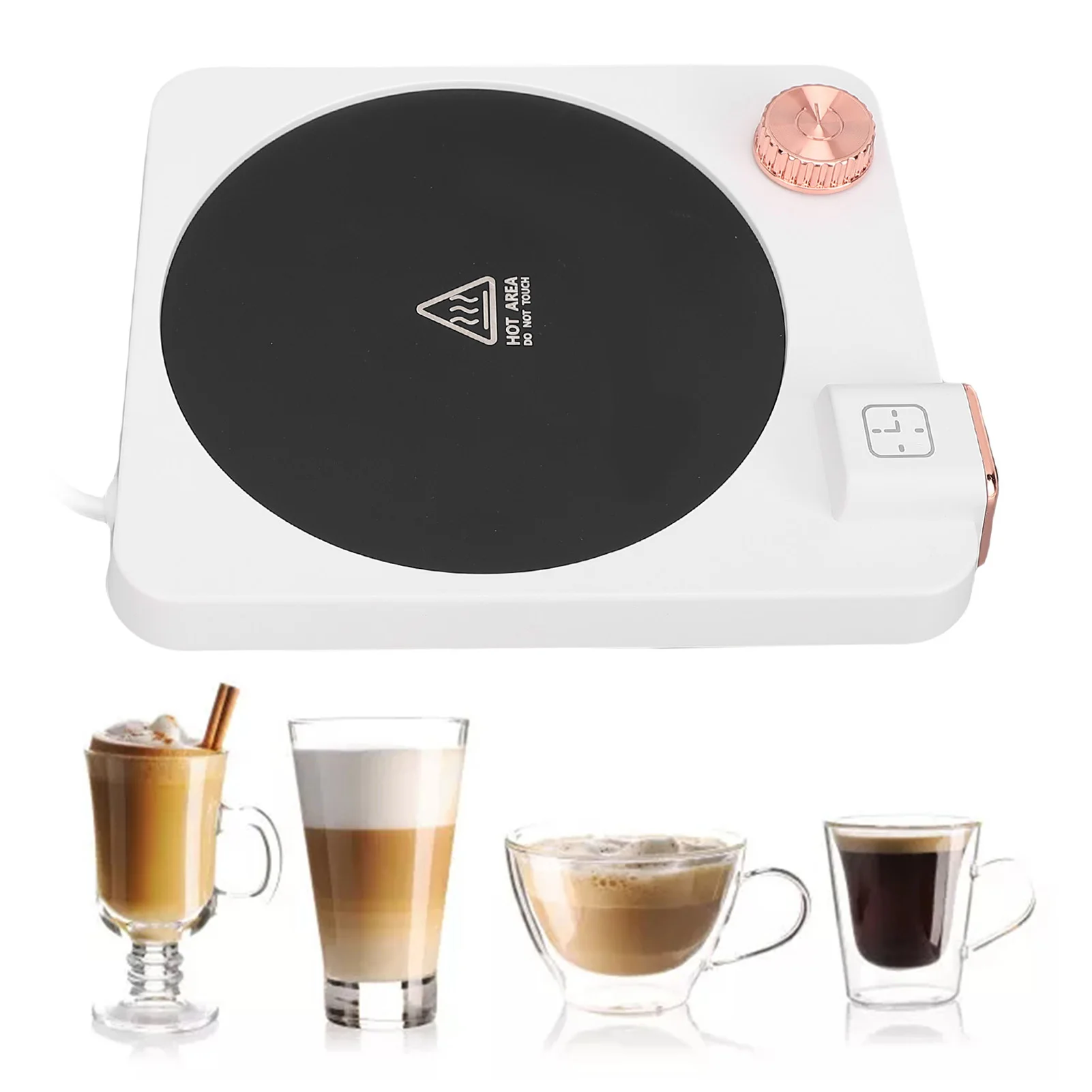 Coffee Mug Warmer 9 Temperature Settings Electric Cup Warmer with Auto Shut Off Timer for Coffee Tea Milk Beverage Heating Pad