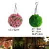 Solar Powered Garden Hanging Lantern Solar Topiary Ball Hanging Ornament for Wedding Decoration 2