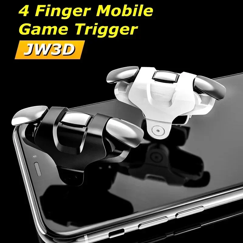 

2Pcs Mobile Gaming Trigger for PUBG FPS Game Shooter Sensitive Controller L1 R1 ABS Key Buttons for IPhone Android Phone Gamepad