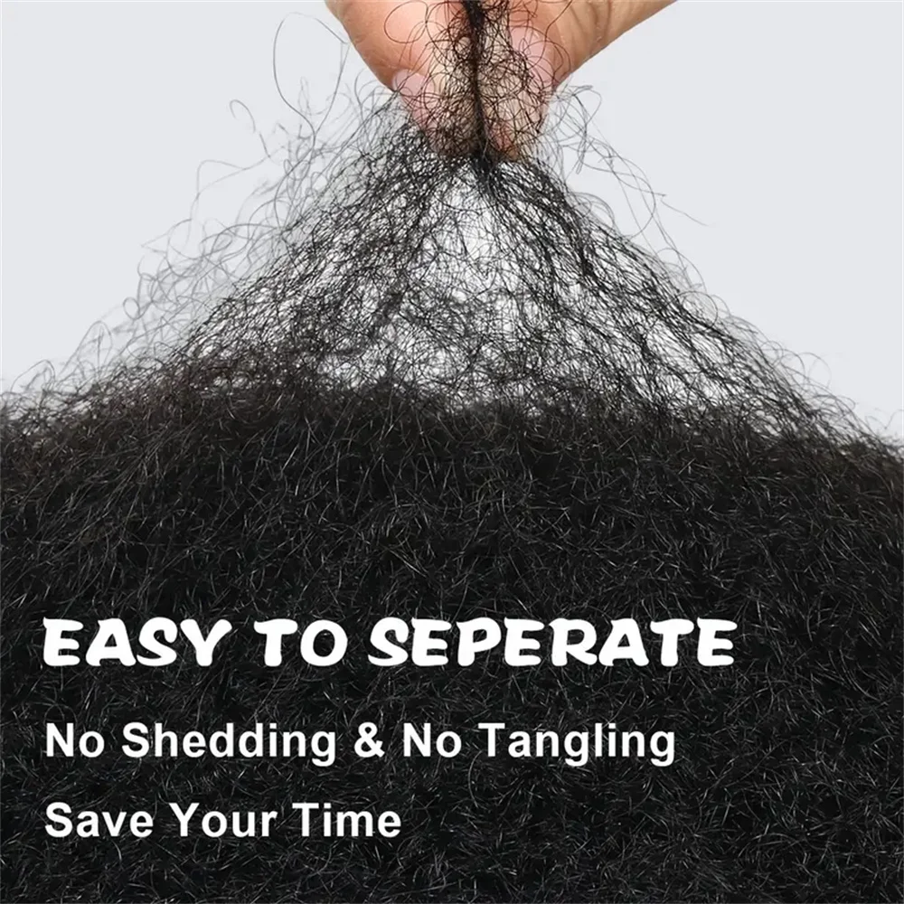 Afro Kinky Bulk Human Hair For Braiding Twists Hair For Micro Twist Afro Kinky Hair Extension 1