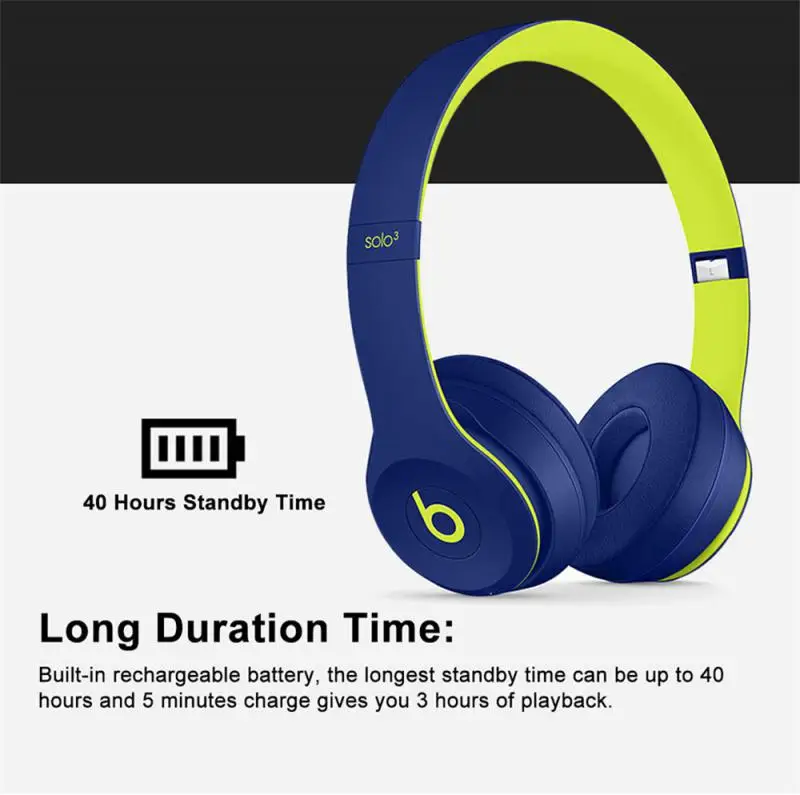 2022 Hot Studio3 Noise Cancelling Music Sport Deep Bass Earphone With Mic Wireless Bluetooth-compatible Headphones Hands-free |