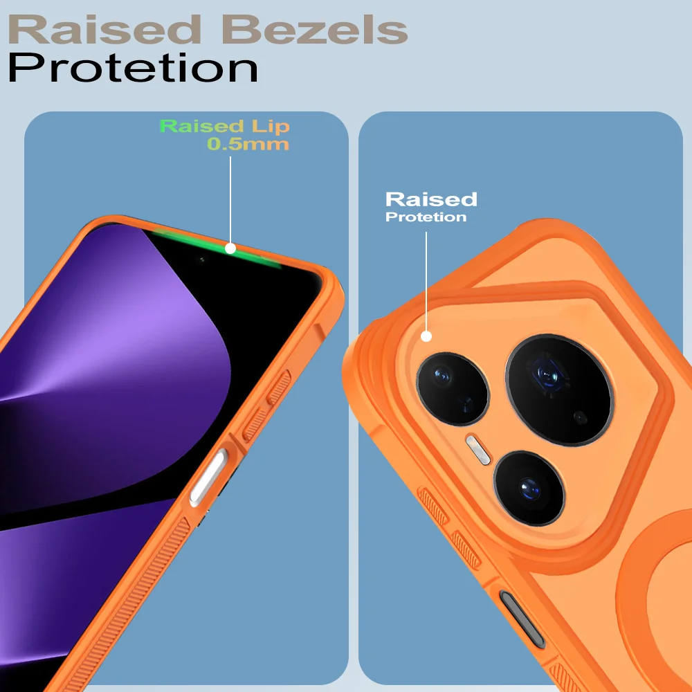 Matte Rotating Bracket Shockproof Case with Contrast Color and Non-slip Grip