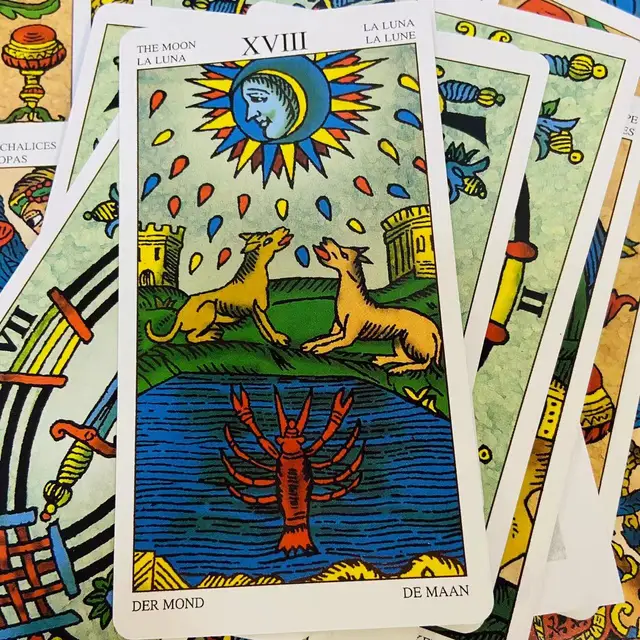 universal tarot of marseille tarot cards with paper