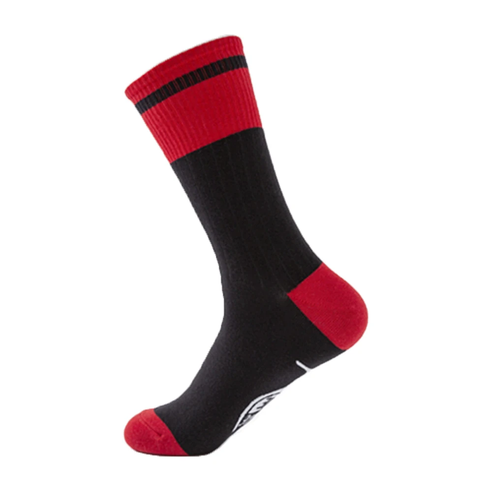 10Pairs Fashion Trend Sports Sock Letters Pattern Skateboard Color Black White Stripe Casual Cotton Men&Women Mid-length Socks