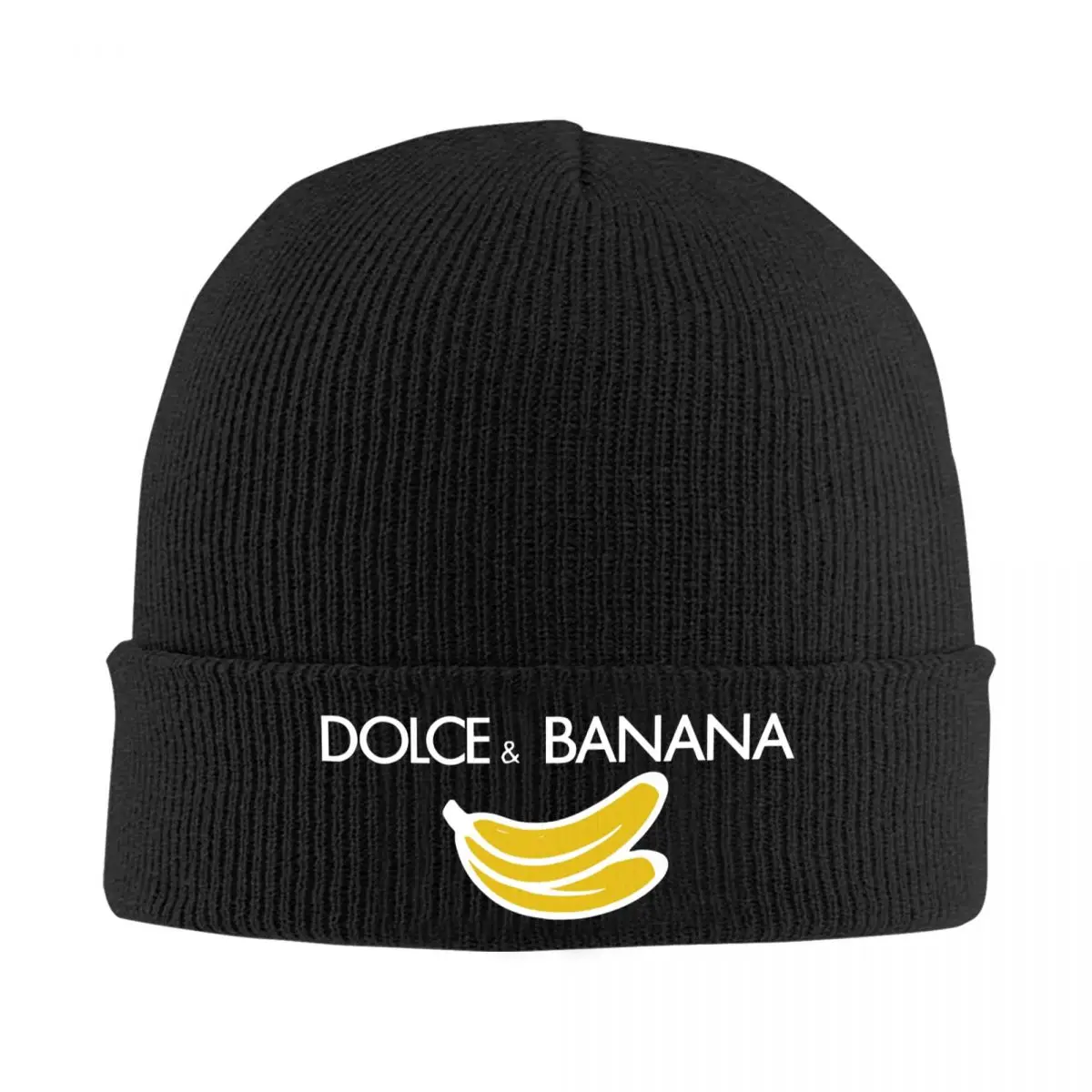 

Dolce And Banana Logo Knitted Bonnet Caps Fashion Keep Warm Hats
