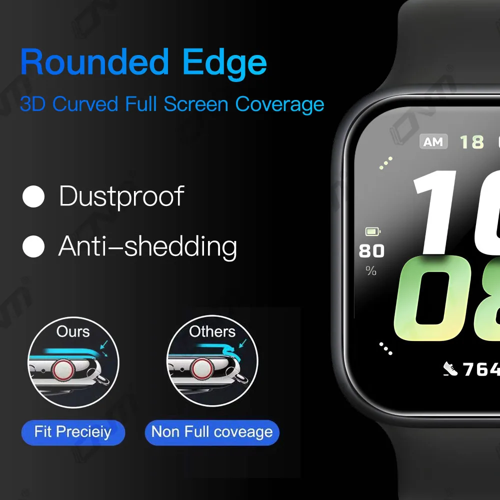 طبقة حماية 5D لساعة Honor Watch 5 واقي شاشة مضاد ل...