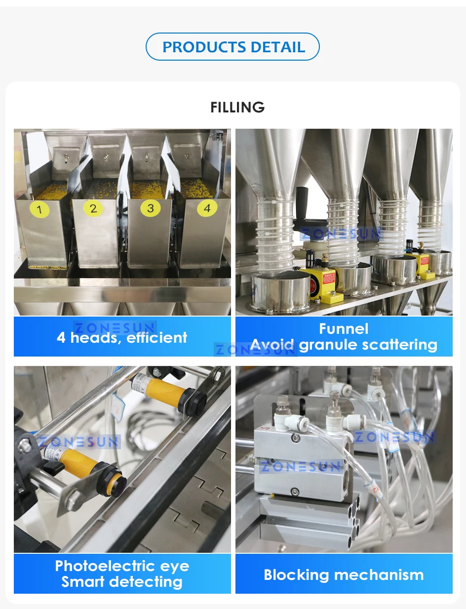 ZS-FAL180X10 Automatic Granule Particle Weighing Production Line