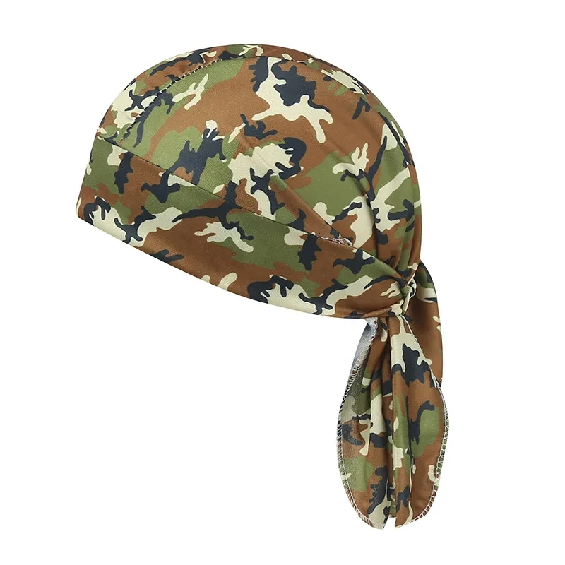 Camouflage Bandana Headscarf Head Man Pirate Hat Cycling Hood Sun Protection Sports Breathable Printed