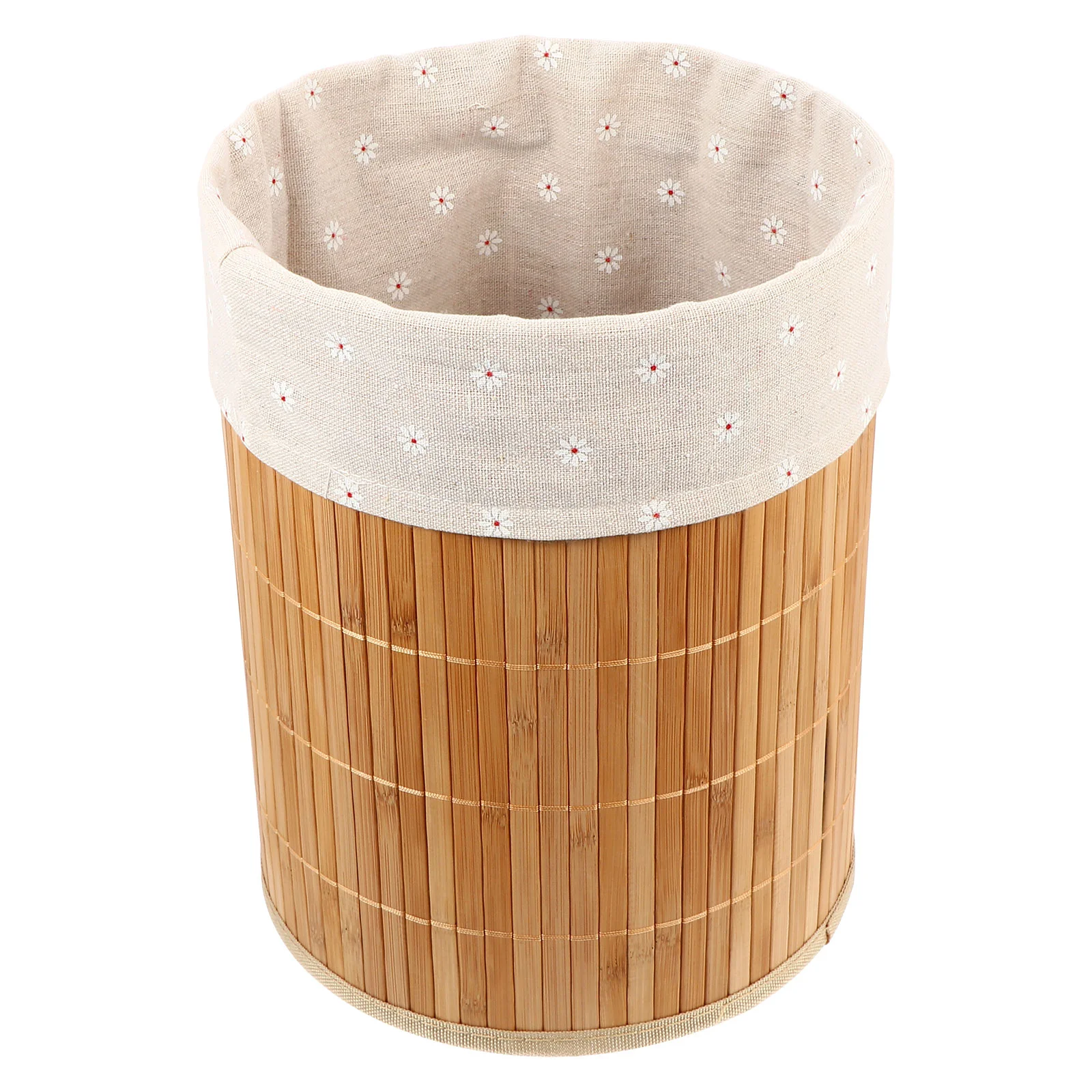 

Bamboo Trash Can Clothes Storage Container Woven Basket Laundry Sundries Organizer Baskets Weaving Bucket Rural