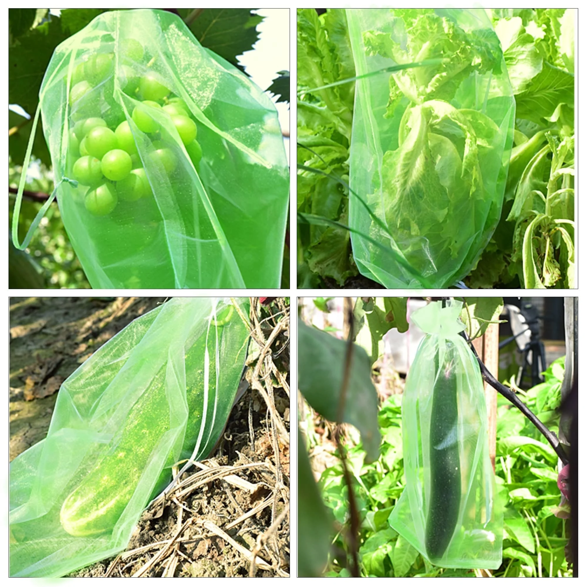 20pcs Grapes Protection Netting Bags Vegetable Fruit  Garden Mesh Bags Agricultural Pest Control Anti-Bird Mesh Grape Bag