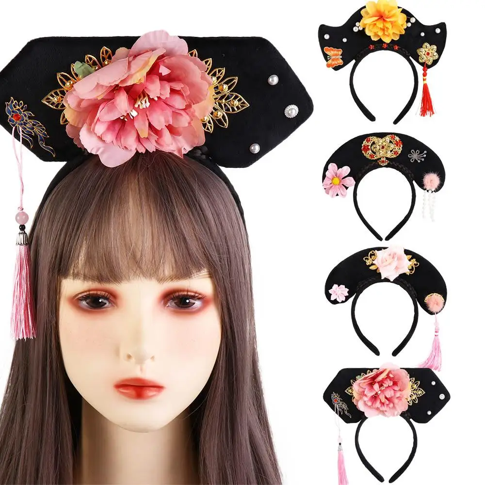 

Antique Headdress Flower Princess Headhoop Antique Headband Chinese Style Headwear Hanfu Hair Hoop Ancient Style Headwear