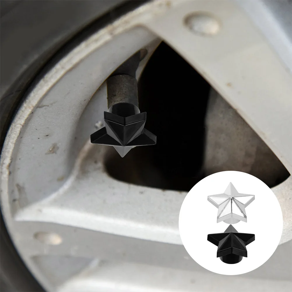 별 모양 타이어 밸브 스템 커버, 자동차 타이어 밸브 스템 캡, 8 개