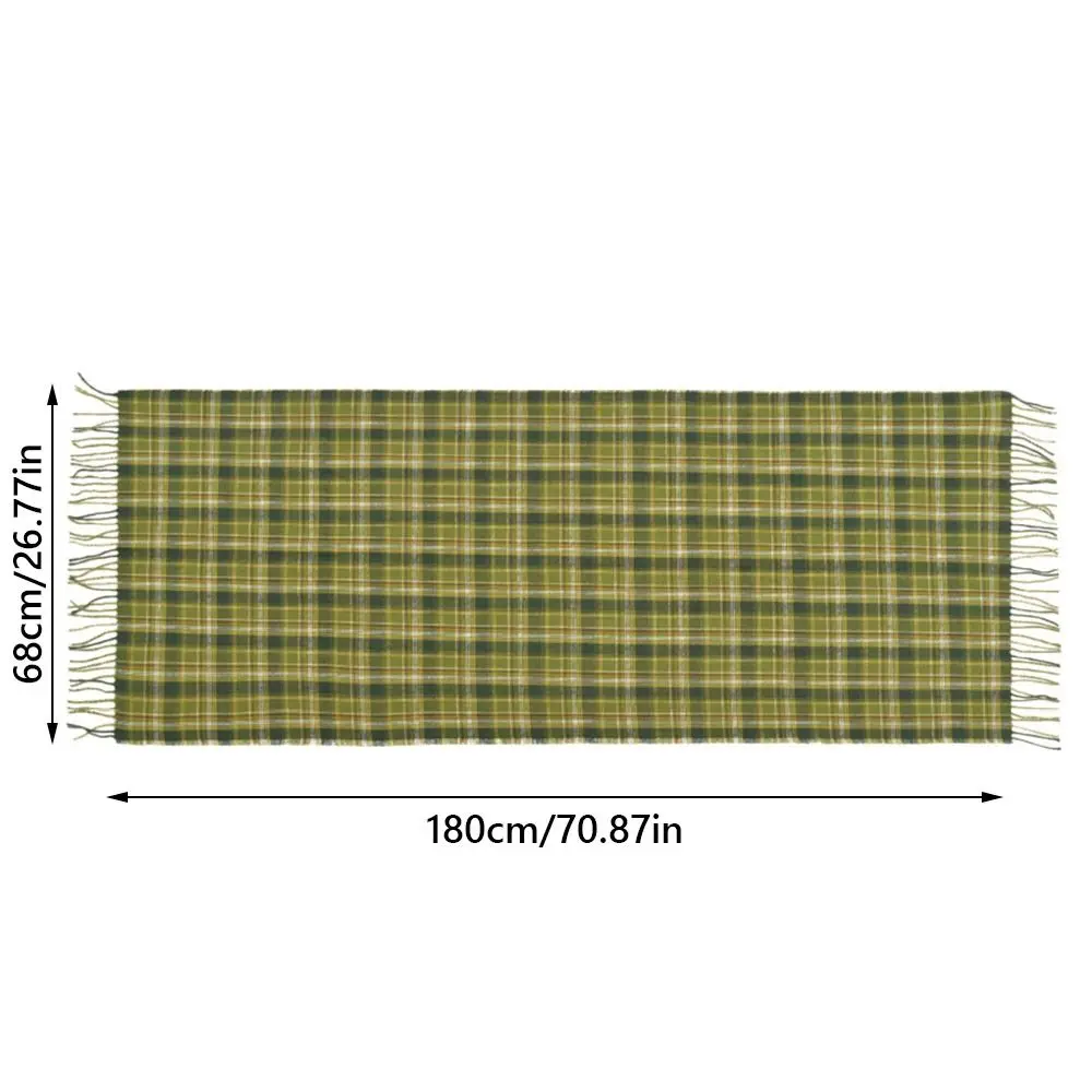 Imitation Cashmere Plaid Scarf Wrap for Women