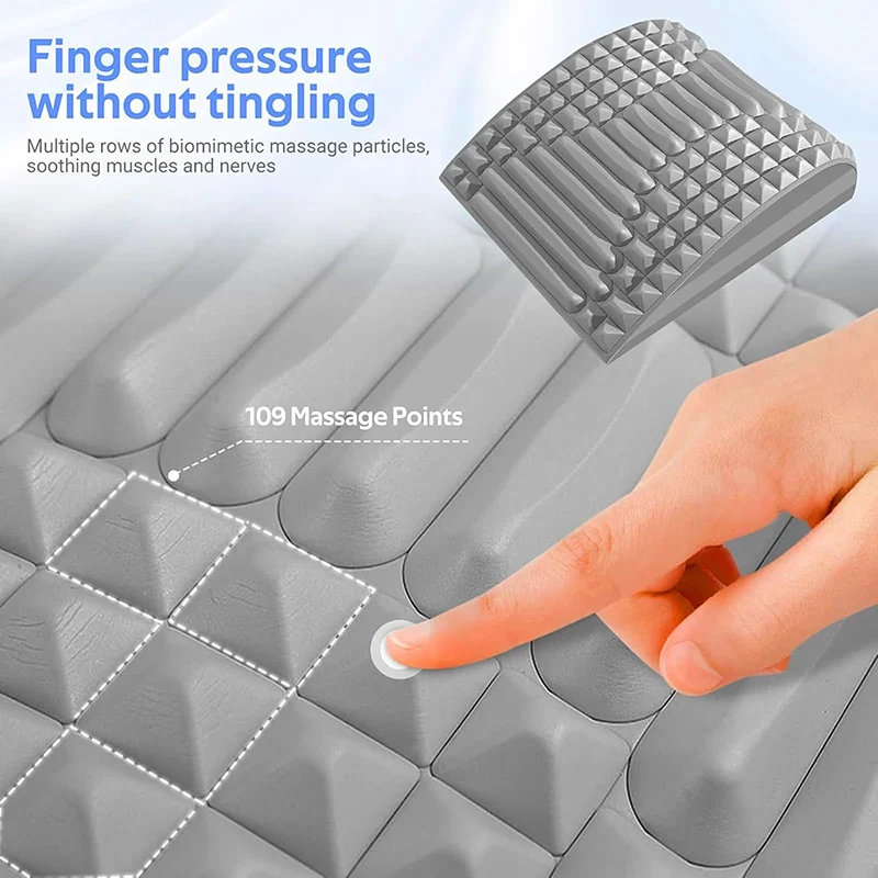 Back Stretcher Pillow Neck Lumbar Support Massager for Neck Waist Back Herniated Disc Pain Relief Massage Relaxation Tools