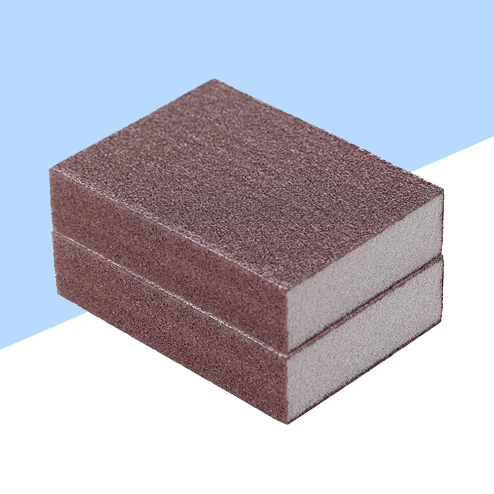 

5pcs Kitchen Cleaning Sponges Carborundum Sponges Scouring Pads Sponges Dish Washing Sponges Brown