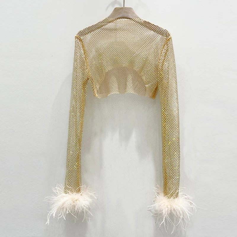 Рисунок 4 - Женская прозрачная блузка Стразы с длинным рукавом