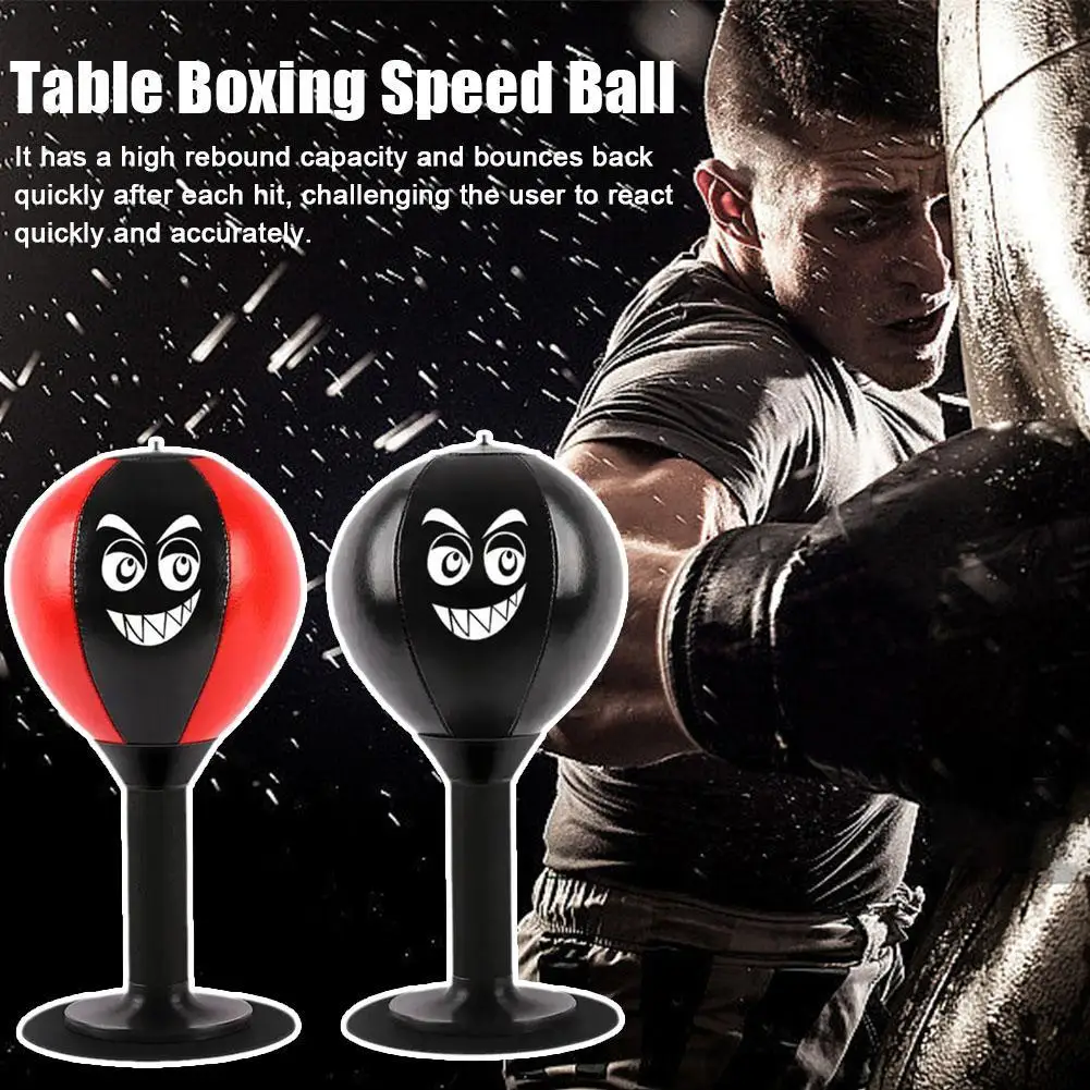 Desktop Boxing Speed Ball Punching Bag Stress Buster With Cup Punch Cup Table Desk Boxing Suction Reduce Ball Tension Sucti X6z9