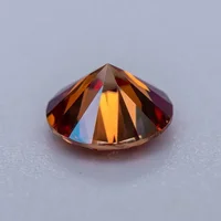 Moissanite Stone Round Cut Watermelon Red Color Lab Created Diamond Gemstone Beads for DIY Jewelry Making with GRA Certificate 2