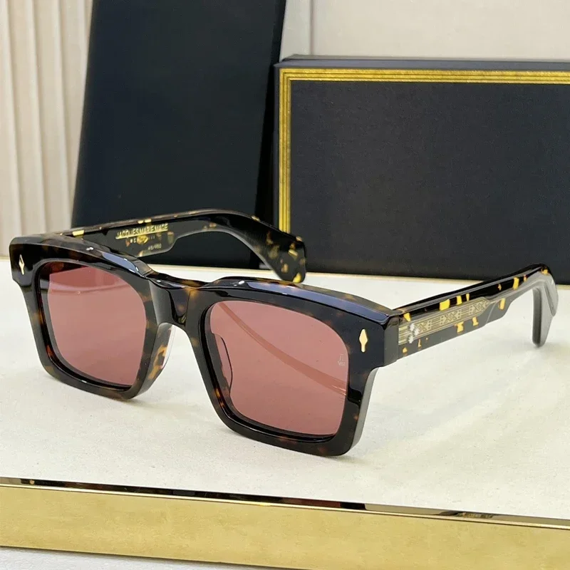 High Quality JMM KAINE Handmade Sunglasses Large Frame Retro Men's and Women's Square Fashion Luxury Designer Outdoor UV400 Ret
