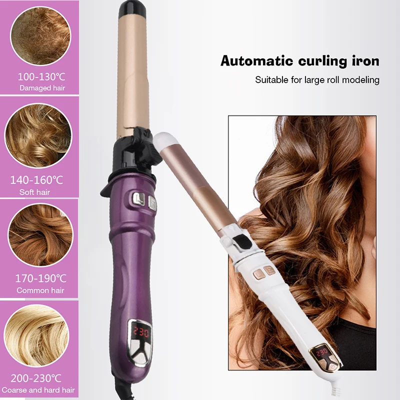 28/32mm Hair Curling Wands Automatic Electric Hair Curler Long Curling