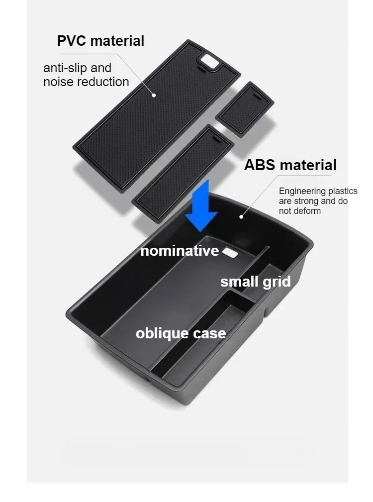 Für Leapmotor C10 2024-2026 Mittelkonsole Untere Aufbewahrungsbox Auto-Armlehnen-Organizer Ablagefach Auto-Innenausstattung Zubehör – Detail 23