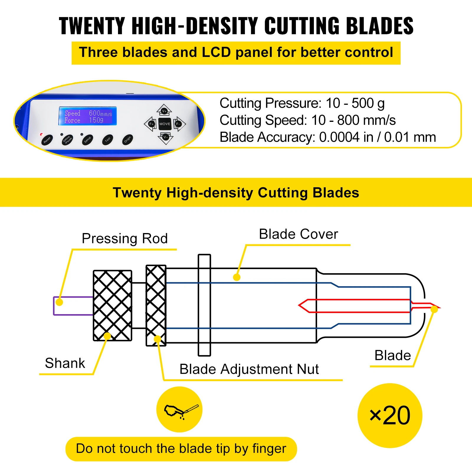 34 Inch Vinyl Cutter Machine Floor Stand Vinly Sign Cutting Plotter Starter Kits Software Adjustable Force Speed