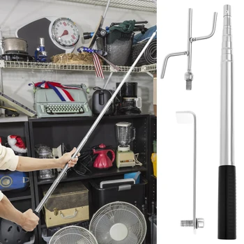 Grabber per carico per camion telescopico Strumento per pickup Retriever in acciaio inossidabile con impugnatura in gomma antiscivolo per garage sul letto del camion