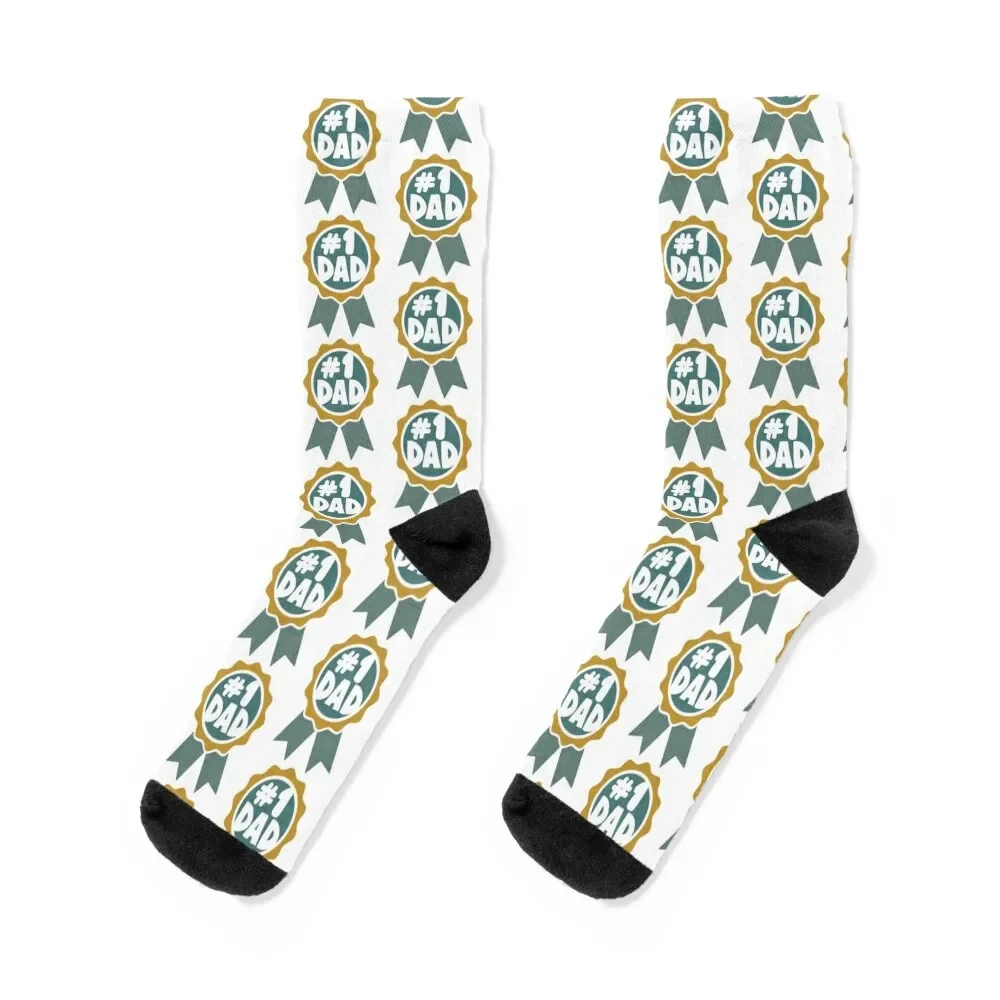 

No.1 Dad Socks crazy golf cotton Socks Woman Men's
