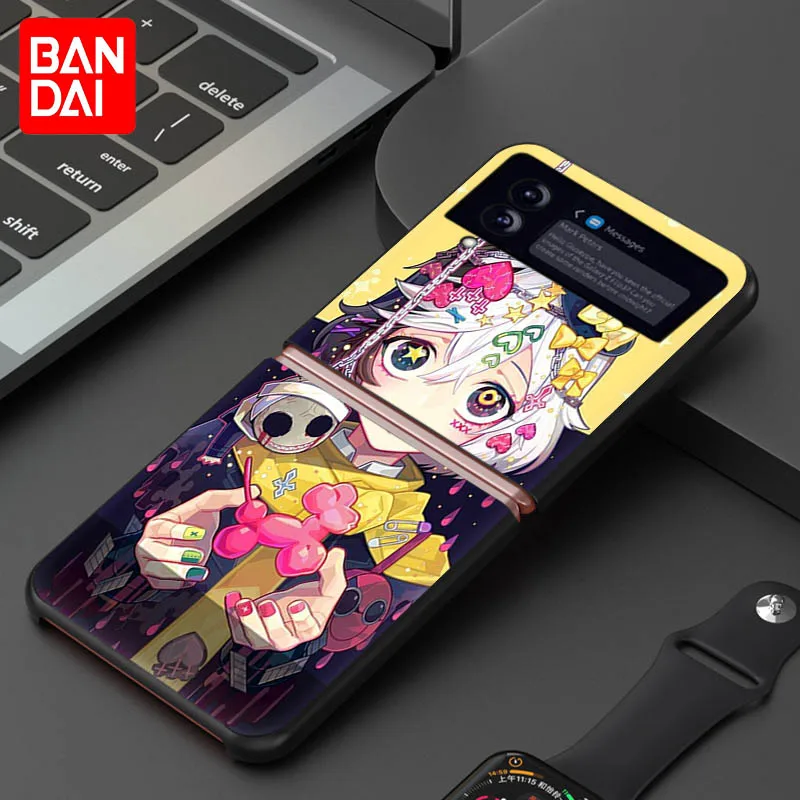 Phone Case For Samsung Galaxy Z Flip 3 5G zflip Black Hard Case Bungou Stray Dogs Anime Protection Cover For Z Flip3 zflip3 z flip3 cover