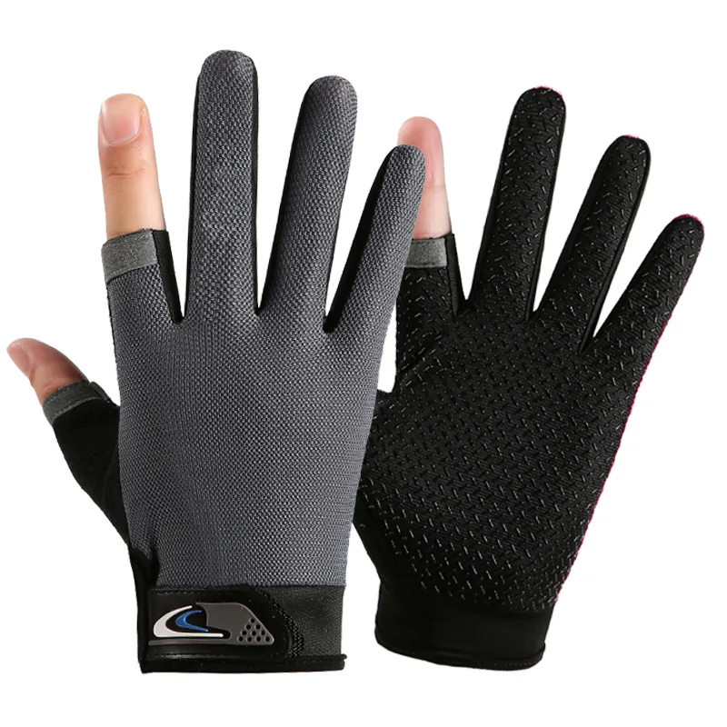 HUK Sun Glove Guanti Da Pesca Uomo Senza Dita - Asciugatura Rapida, Protezione Solare UPF 30+, Antimicrobici, Per Kayak E Trekking
