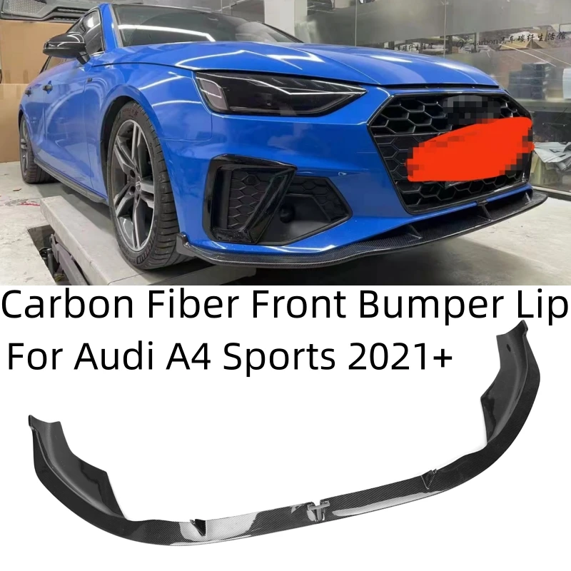 

For Audi A4 S4 B9.5 3Pcs Car Front Lip Rear Bumper Diffuser Spoiler Splitter KB Style 2021+ Bodykits Tuning