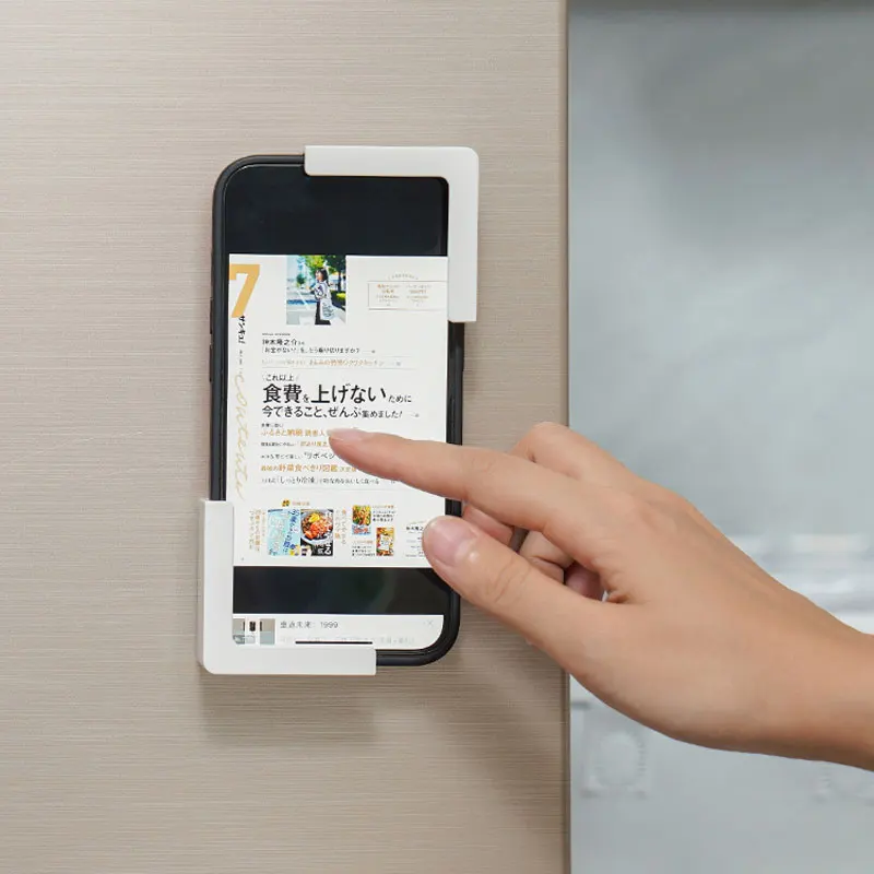 Enamel plate magnetic mobile phone holder Tablet computer stand Magnetic wall mount stand Charging rack bracket bracket