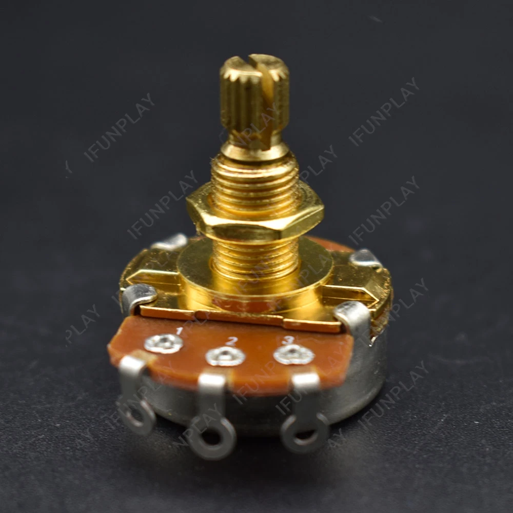 2Pcs 18mm Big Guitar Potentiometers Brass Long Threaded
