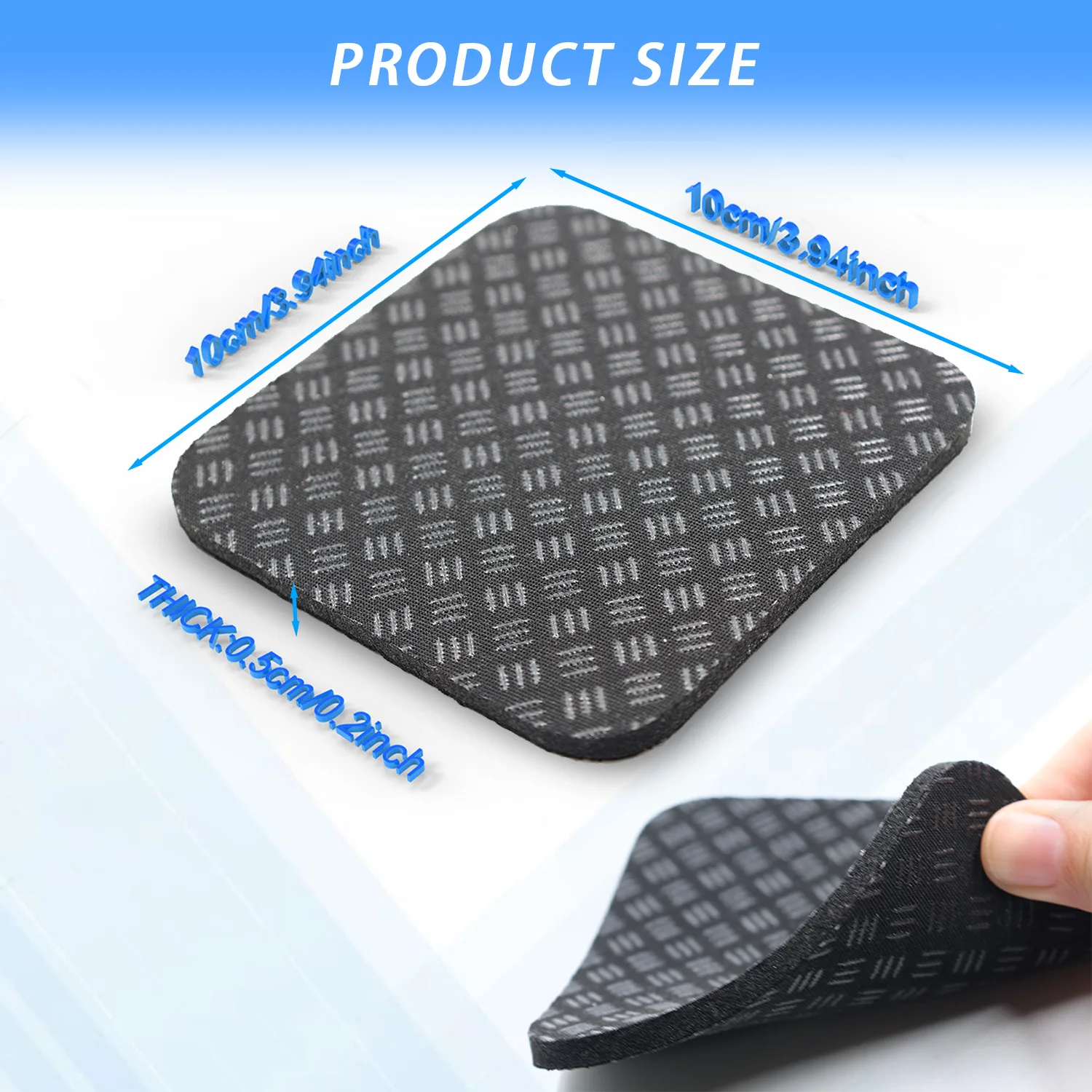 체육관 기계용 미끄럼 방지 장비 패드, 트레드밀, 크로스 트레이너, 무게추 벤치용 충격 흡수 바닥 보호대, 6 팩