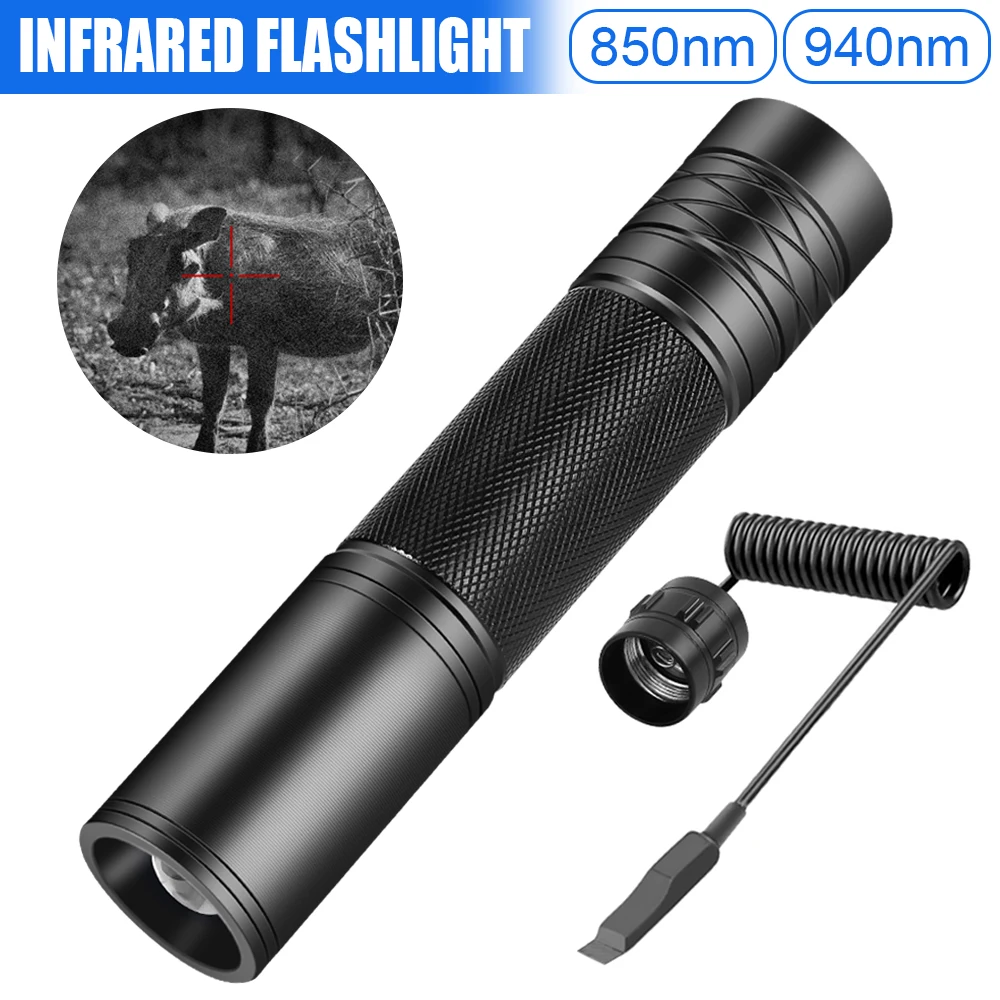 Infrared Night Vision Light Hunting Infrared Flashlight Scope Infrared Illuminator Weapon