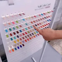Gel vernis à ongles avec nuanciers, tableau de comparaison détachable pour l'art des ongles en acrylique, pour les nouveaux styles, présentoir à ongles 3