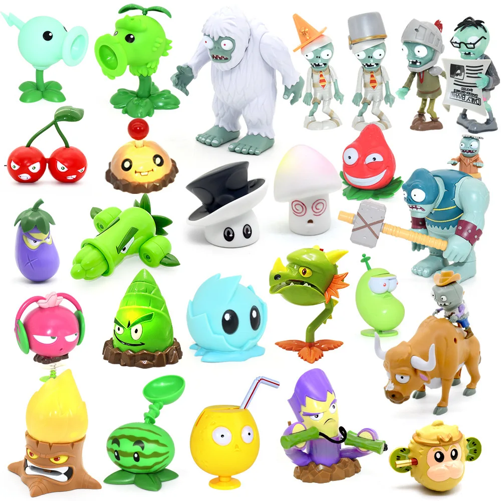 New PLANTS VS ZOMBIES 2 PVZ Action Figures Poison Peashooter Dragon Imp Bassist Zombie Gargantuar Model Dolls Kids Chrismas Gift
