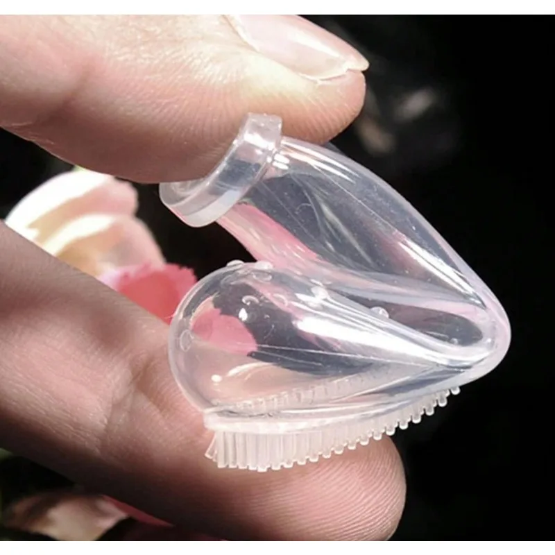 Pet Finger Toothbrush Silicone Material Small Size Convenient and Practical Home Pet Supplies for Protecting Teeth for Dogs Cats