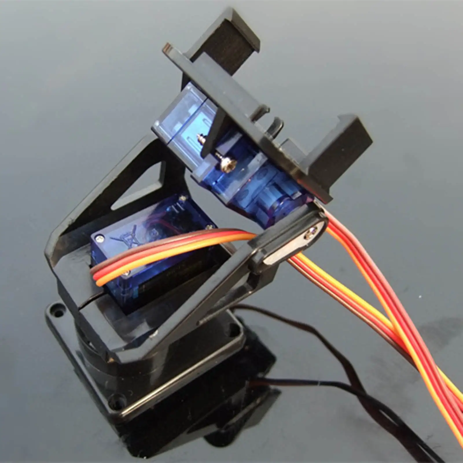 2 Axis Servo Gimbal Bracket FPV PTZ Pan/Tilt Camera Platform Anti-Vibration Camera Mount Sets for Aircraft Robot Cars 9g Servo - 2