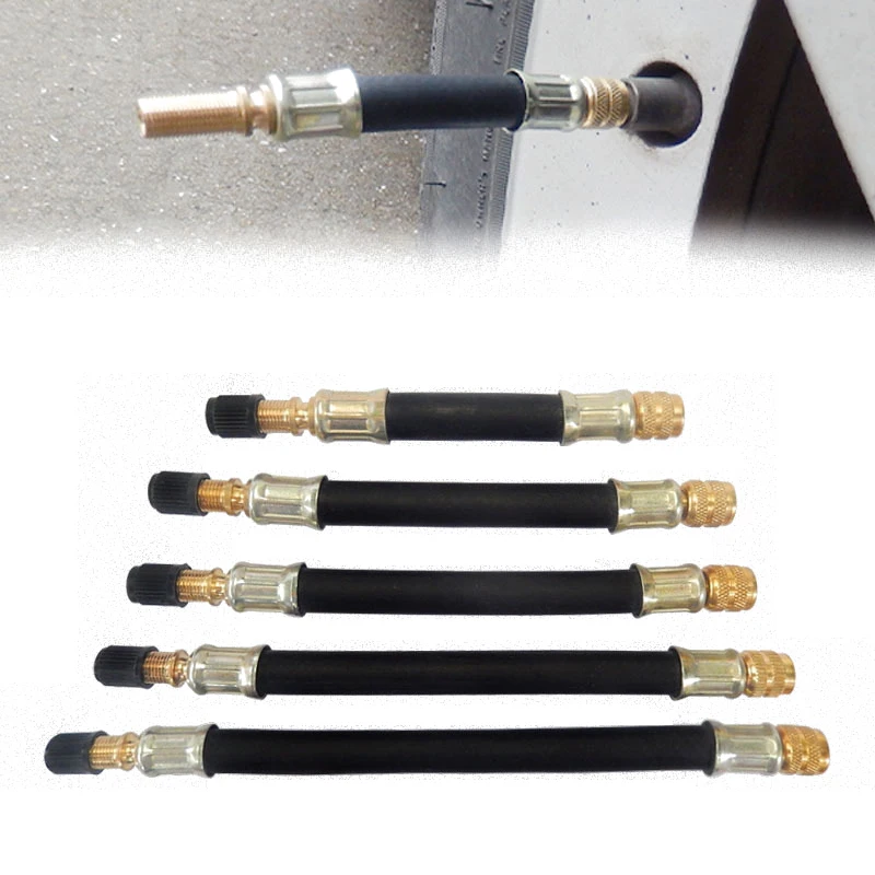 Bicycle Valve Flexible Hose Tire Valve Inflatable Rubber Hose MTB Road Bike Car Wheels Tyre Stems Extensions Tube Adapter bicycle valve adapter bicycle valve extender bicycle valve bicycle air valve