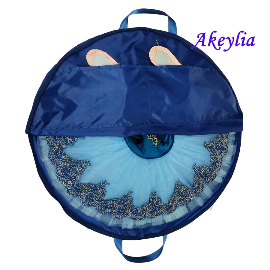 Sac Pour Tutu De Ballet - Diamètre 80 Cm - Imperméable Oxford - Poignées & Bandoulière - Rose - 4