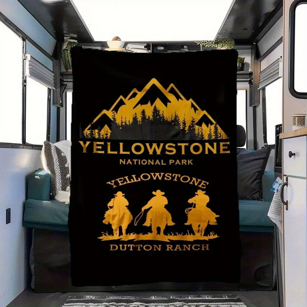 60 X 80inch Yellowstone Cowboy-themed Soft Comfort Blanket - Outdoor Lover, All Year Round, Hand or Machine Washed 5